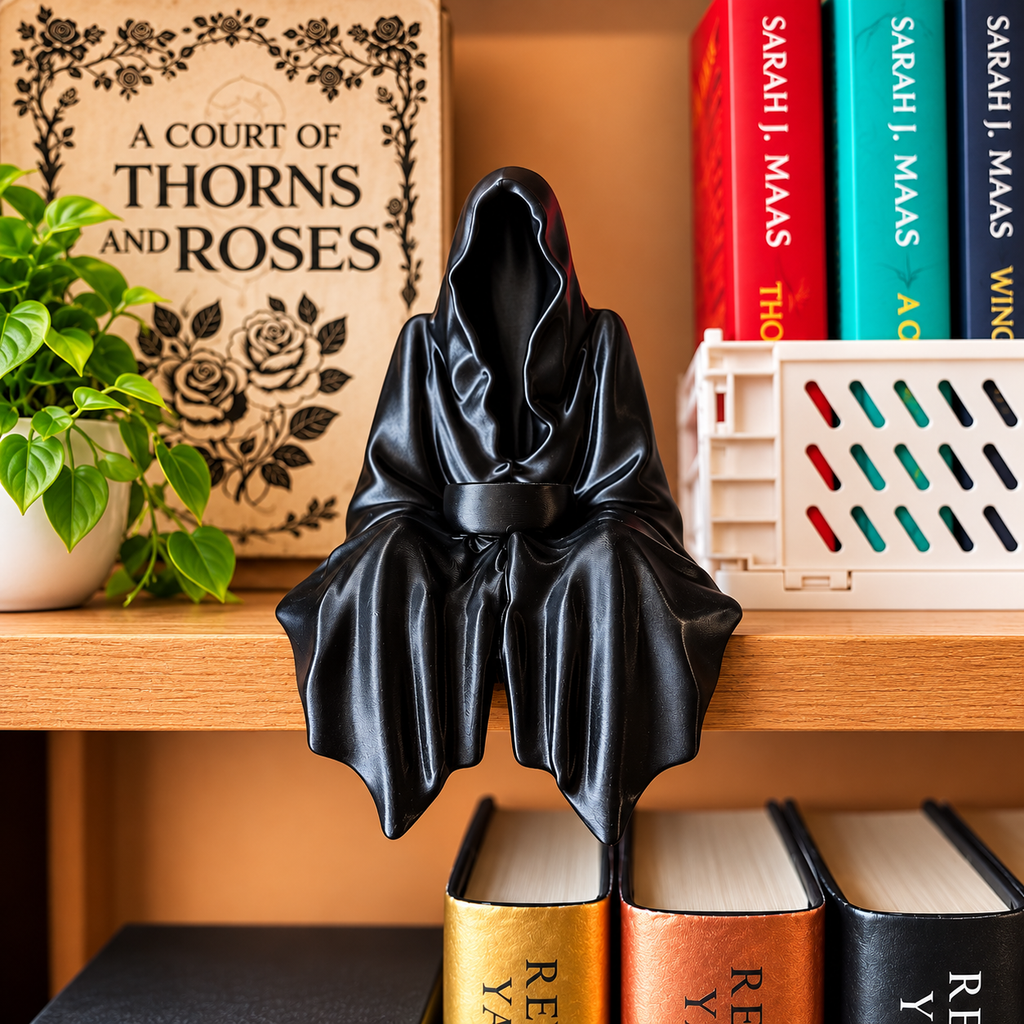 The Suriel Shelf Companion - Premium Quality Unique Shelf Sitter for Book Lovers & Fantasy Fans - Securely Sits on Any Edge - Perfect Gift for Book Collectors