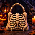 3D Printed Skeleton Bag - Unique Halloween Accessory with Detailed Bone Design for Festive Outfits