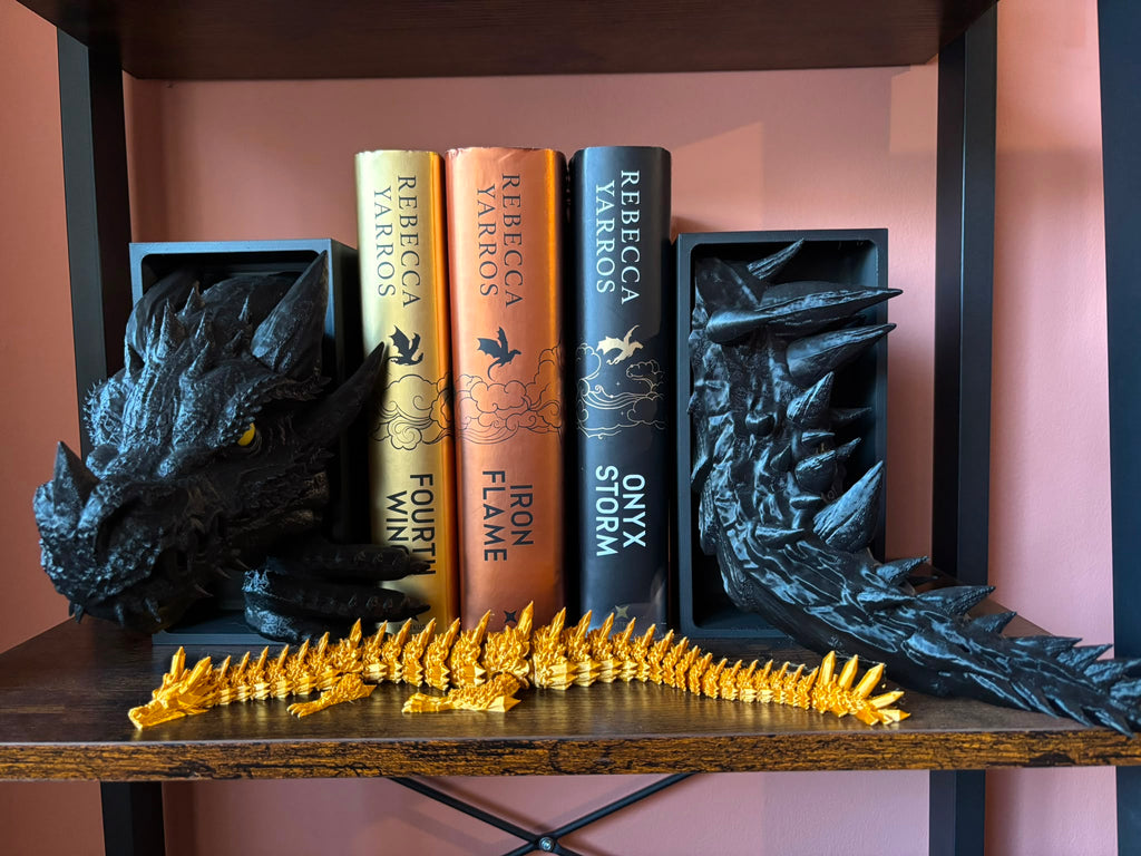 XL Dragon Book Ends | Fourth Wing Tarin